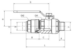 dimensions infinity male threaded valve