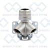 Double Outlet 45 Degree Elbow 1/2" NPT Female With Mounting Bracket