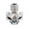 Double Outlet 45 Degree Elbow 1/2" NPT Female With Mounting Bracket