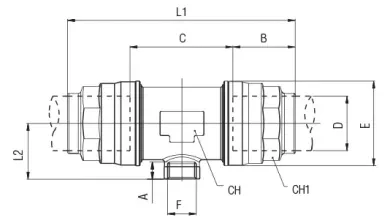 Infinity Female NPT Outlet Reducing Tee