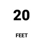 20 feet