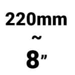 220mm 8 inch