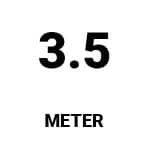 3.5 meters