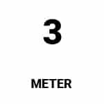 3 meters