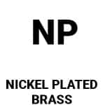 nickel plated brass body fittings